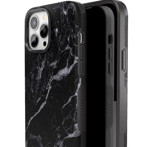 Casely iPhone 11 Pro Max Case Sleek Black Marble with Mag Safe - Picture 8 of 8